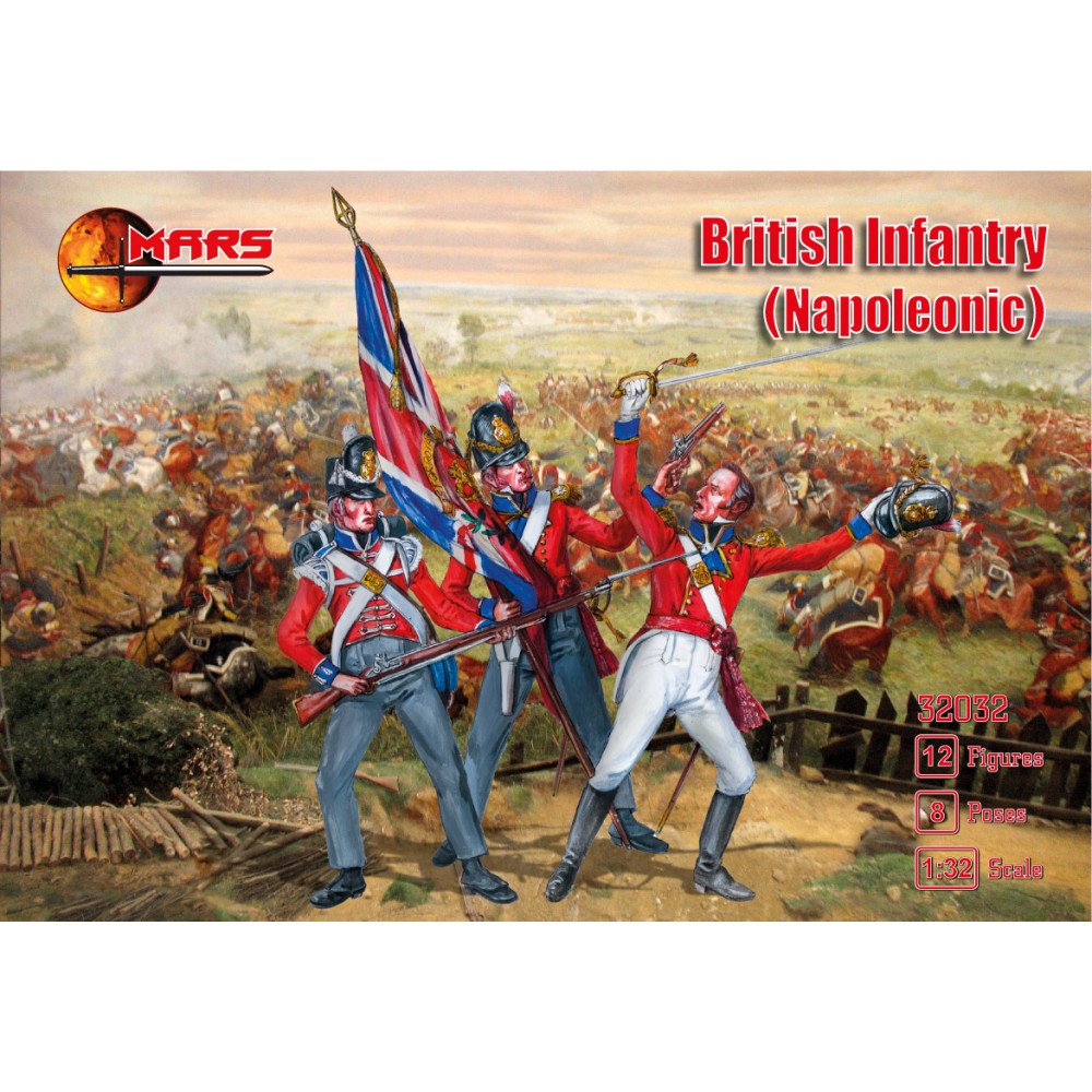 Mars Figure Sets 32032 1:32 Napoleonic British Infantry Figure Kit