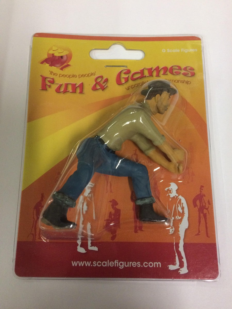 F&G GLOG02 Handpainted G Scale Misery Whip #2 Tan Shirt Figure
