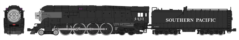 Kato 126-0308-LS N SP GS-4 4-8-4 Black Steam Locomotive with ESU LokSound #4433