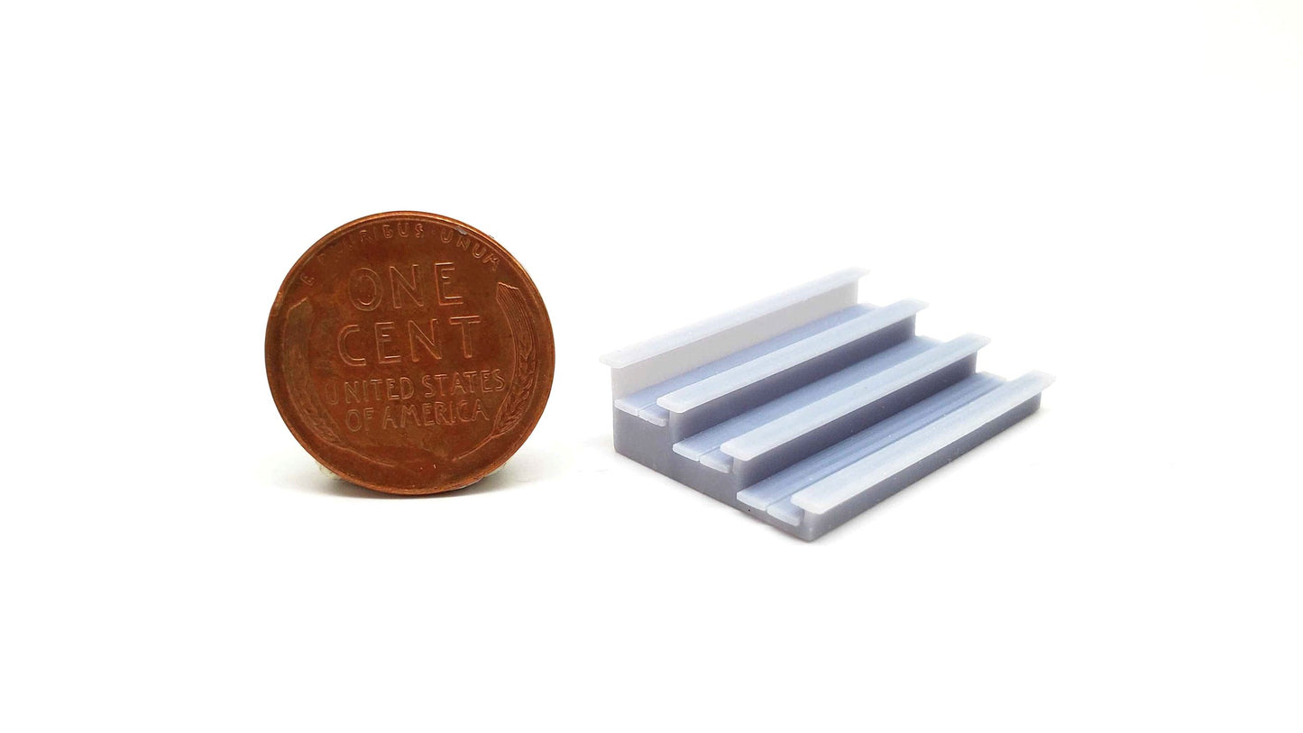 All Scale Miniatures 16011001 N 1 Section Grandstand Seating