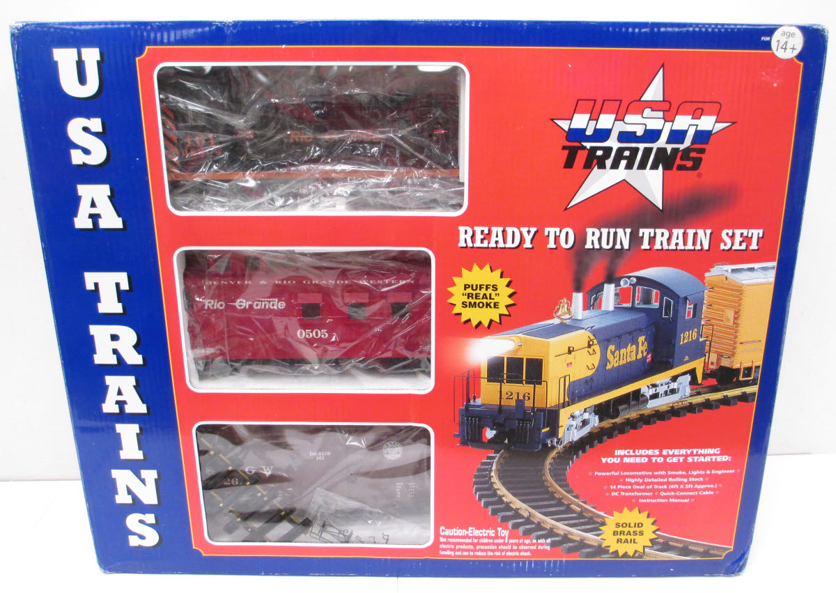 USA Trains R72300 G Denver & Rio Grande Western NW-2 Train Starter Set
