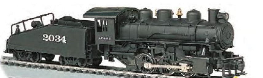 Bachmann 50609 HO ATSF USRA 0-6-0 Steam Loco with Smoke and Slope Tender #2034