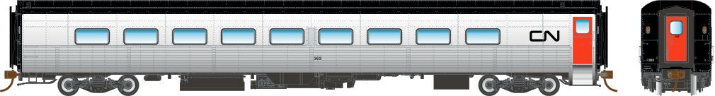 Rapido Trains 131102 HO Canadian National Tempo Coach #363