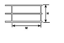 Plastruct 90684 1:32 2-1/4