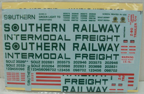 Herald King Z-90 HO Scale Southern Scale Decals