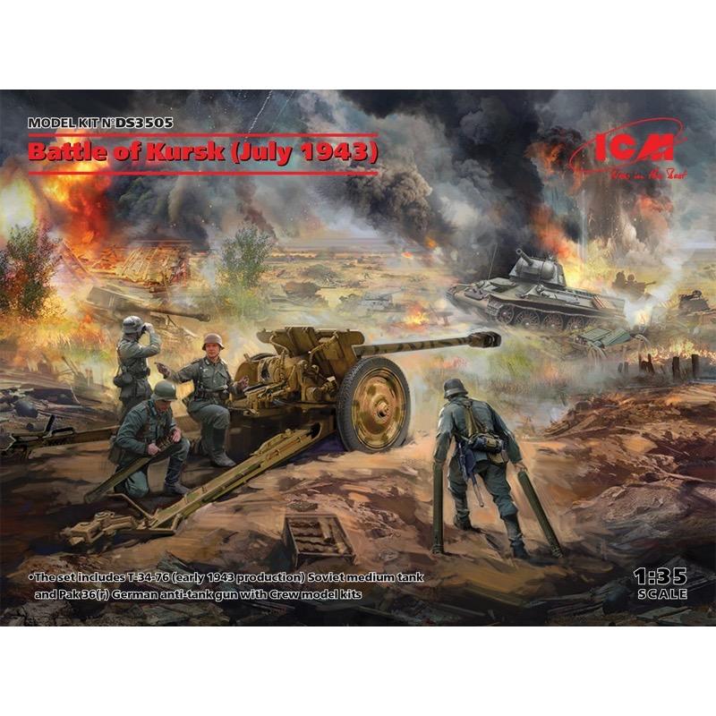ICM DS3505 1:35 Battle of Kursk with Crew Figure Kit