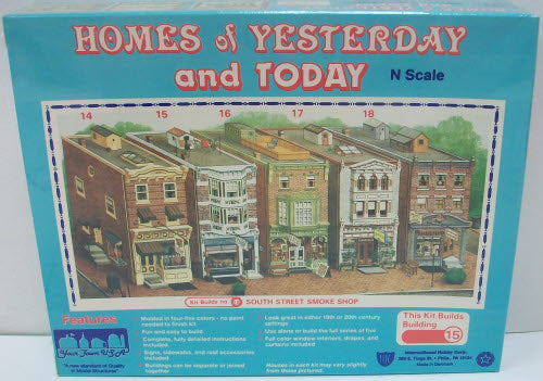IHC 200-15 N Scale South Street Smoke Shop Model Building Kit