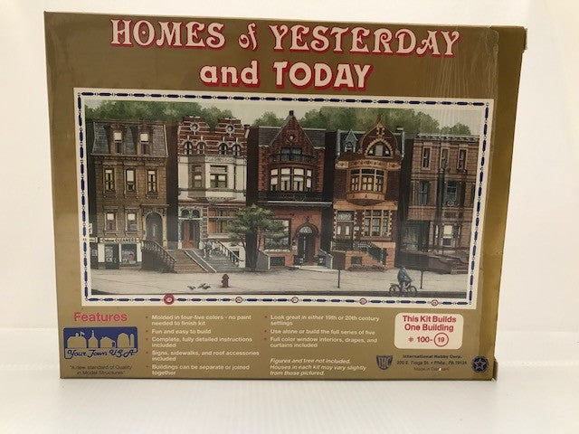 IHC 100-19 HO Homes of Yesterday & Today Brownstone House Building Kit