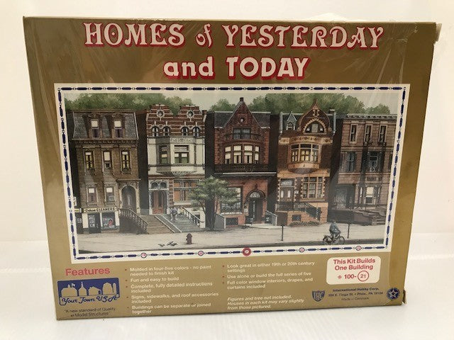 IHC 100-21 HO Homes of Yesterday & Today Brownstone House Building Kit