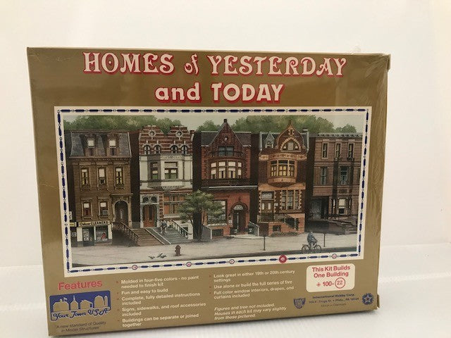 IHC 100-22 HO Homes of Yesterday & Today Brownstone House Building Kit