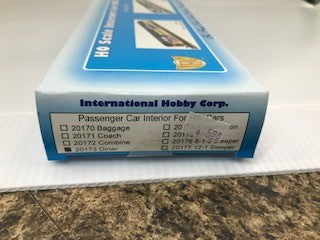 IHC 20173 HO Heavyweight Interior for IHC Passenger Car Diner