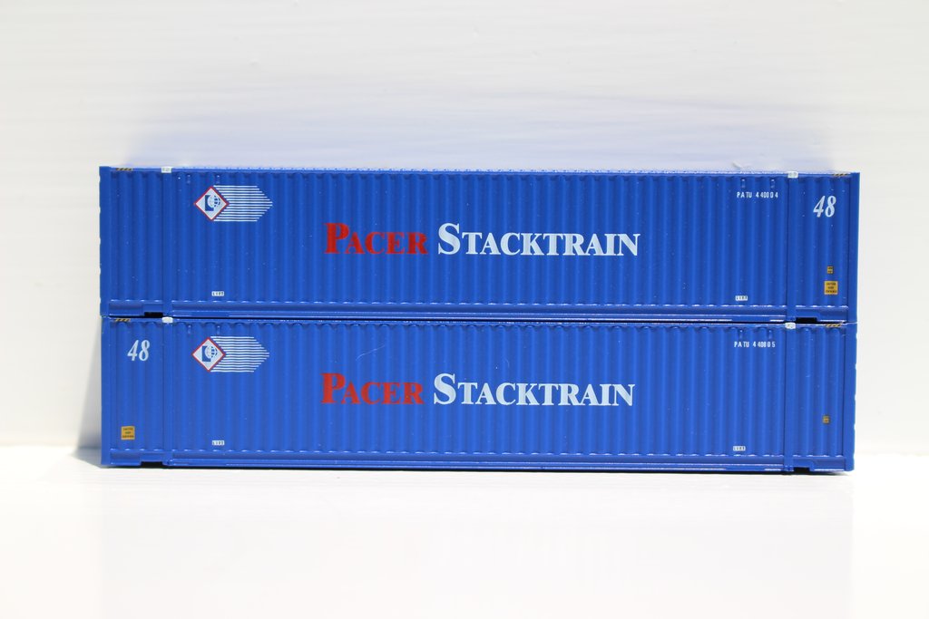 JTC Model Trains 485003 N PACER 48' HighCube 3-42-3 Containers W/Magnetic System