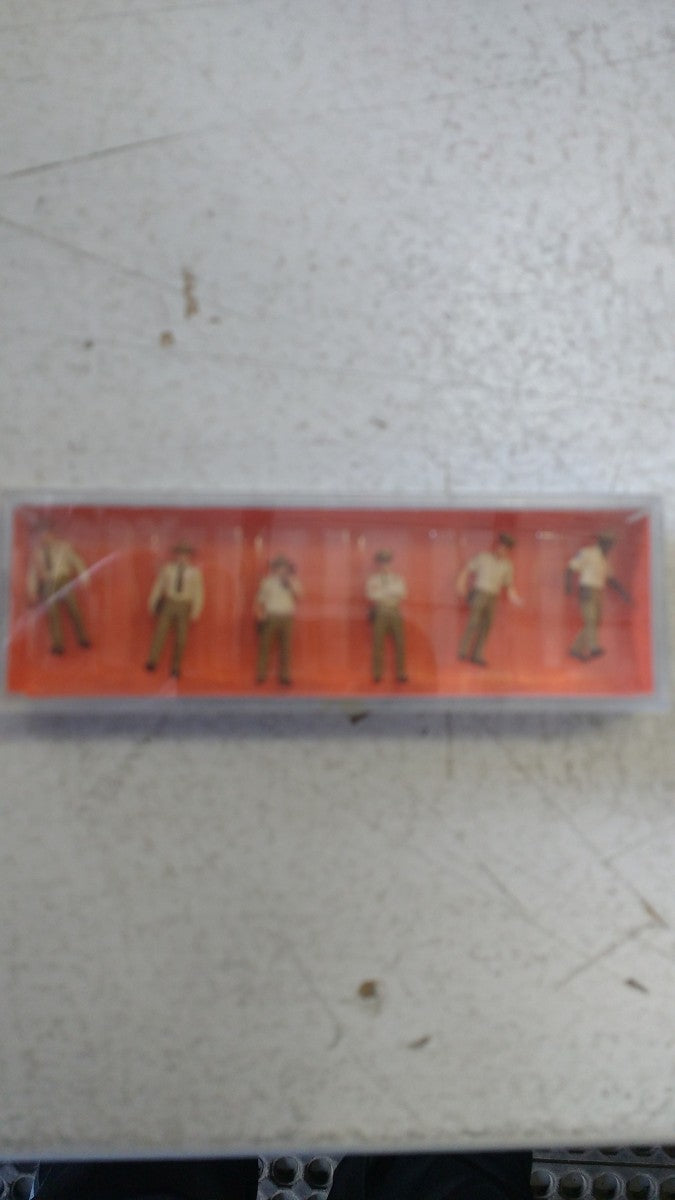 Preiser 1010061 HO USA Sheriff Deputies Figures (Set of 6)