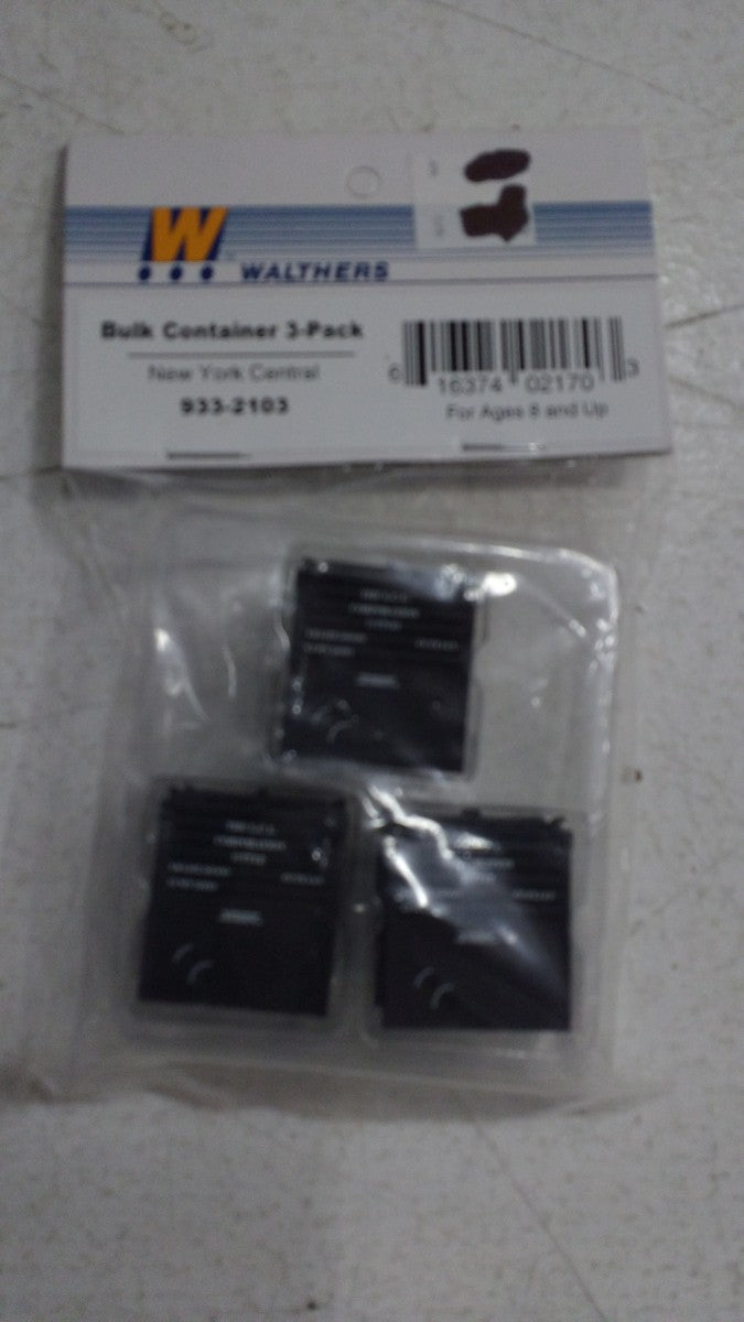 Walthers 933-2103 HO Bulk-Container 3-Pack