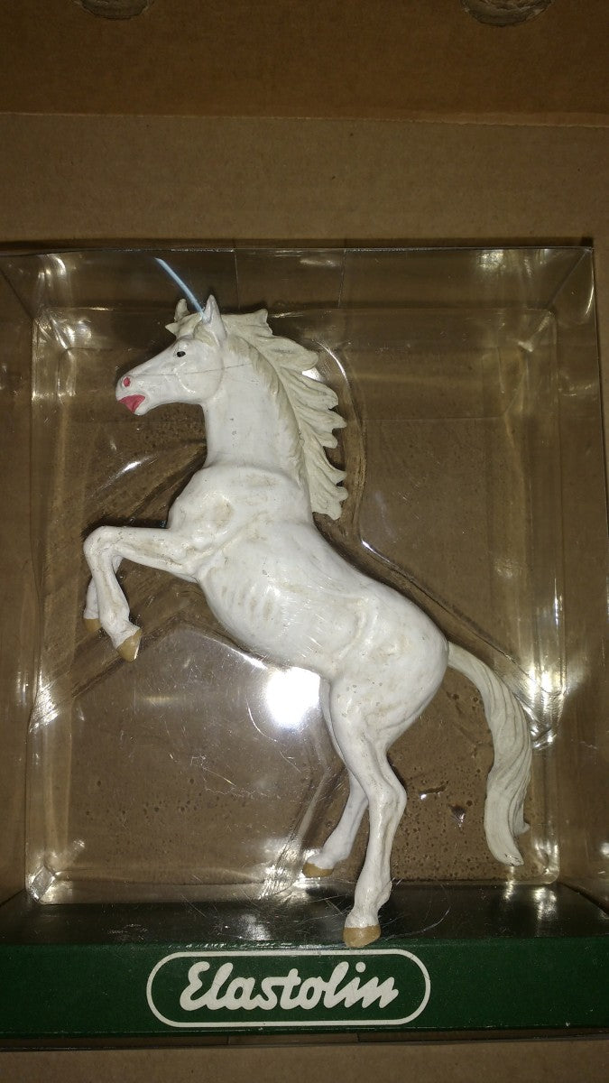 Preiser 47020 G Animals - White Horse Rearing On Hind Legs Figure