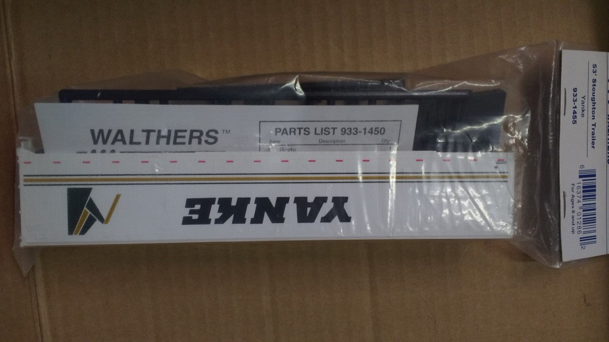 Walthers 1455 1:87 53’ Van Trailer Yanke