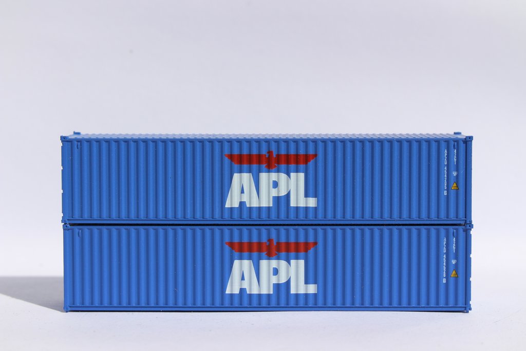 JTC Model Trains 405301 N APL 40' Standard Corrugated Container (Pack of 2)