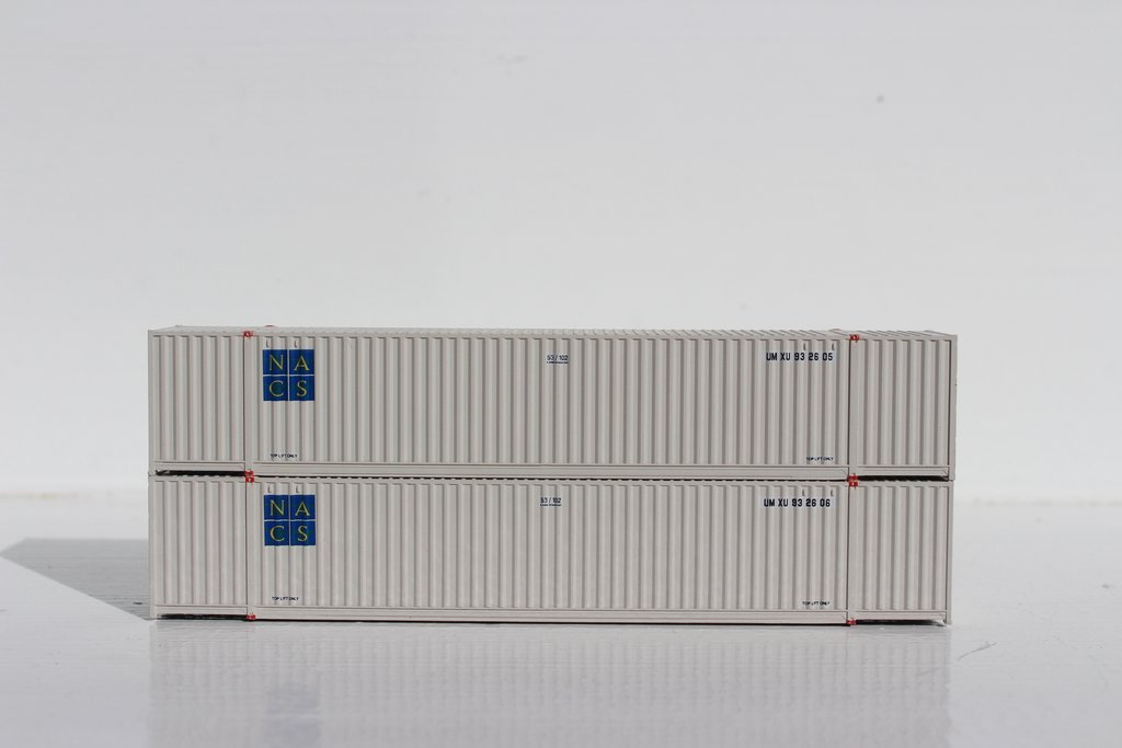 JTC Model Trains 535039 N UMXU 53' High Cube 6-42-6 Container (Pack of 2)