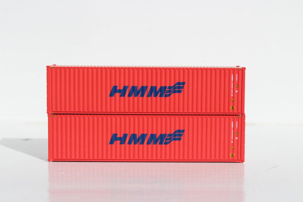 JTC Model Trains 405077 N HMM 40' High Cube Container (Pack of 2)