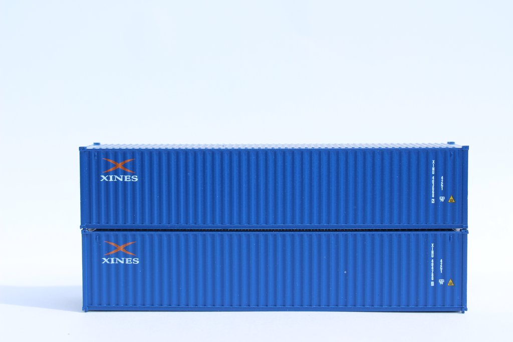 JTC Model Trains 405303 N XINES 40' Standard Corrugated Container (Pack of 2)
