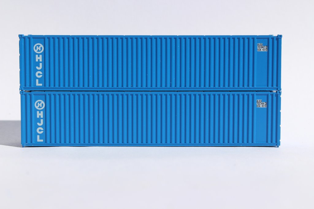JTC Model Trains 405555 N Hanjin 40' Standard Height Container (Pack of 2)