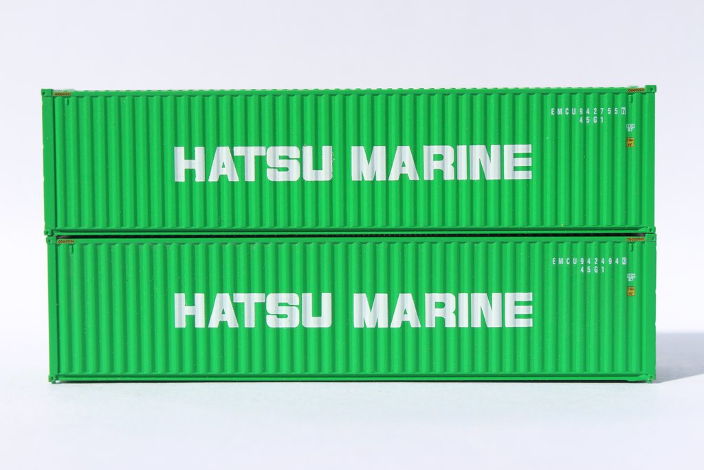 JTC Model Trains 405141 N Hatsu Marine 40' Corrugated Containers (Pack of 2)