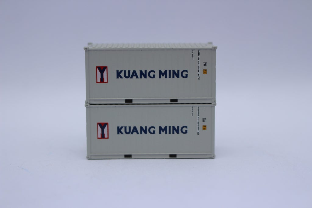 JTC Model Trains 205436 N Kuang Ming 20' Standard C.S. Container (Pack of 2)