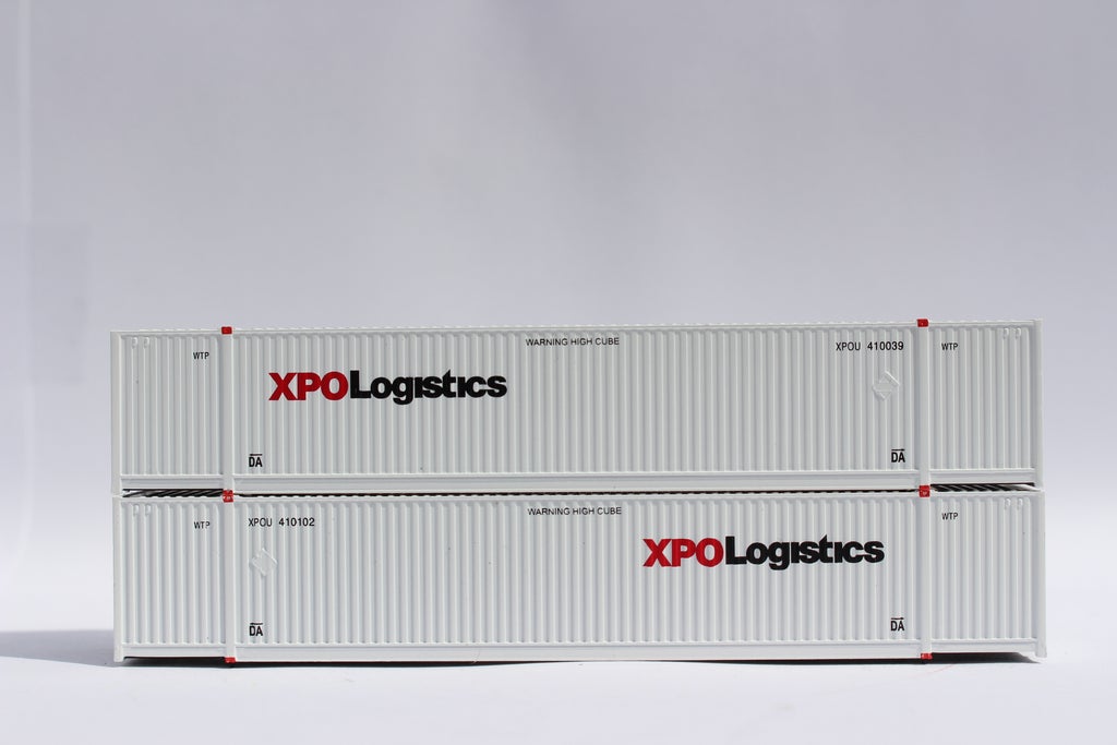 JTC Model Trains 537047 N XPO 53' 8-55-8 High Cube Container Set #2 (Pack of 2)