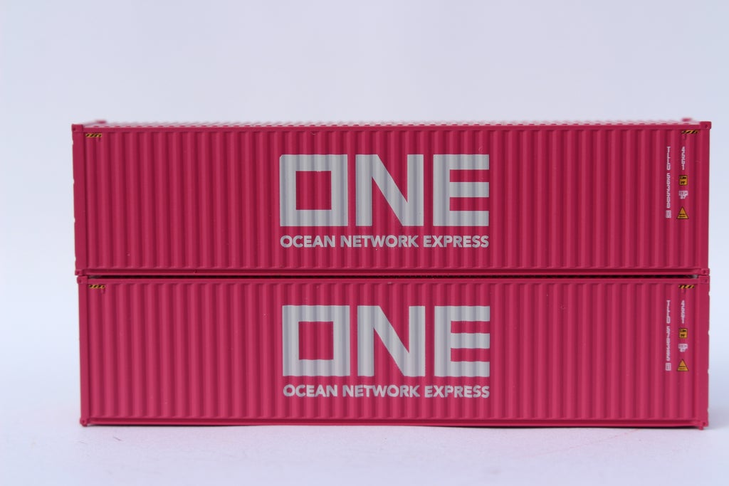 JTC Model Trains 405174 N ONE 40' Cherry Blossom HC C.S. Container (Pack of 2)