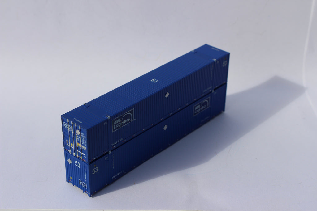 JTC Model Trains 537070 N APL Logistics 8-55-8 Corrugated 4VI Container Set #2