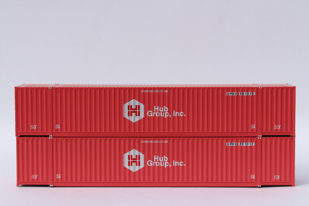 JTC Model Trains 535067 N UPHU 53' High Cube 6-42-6 Corrugated Side Containers