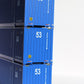 JTC Model Trains 953052 HO APL Ocean 53' Containers with IBC Castings (Set of 3)