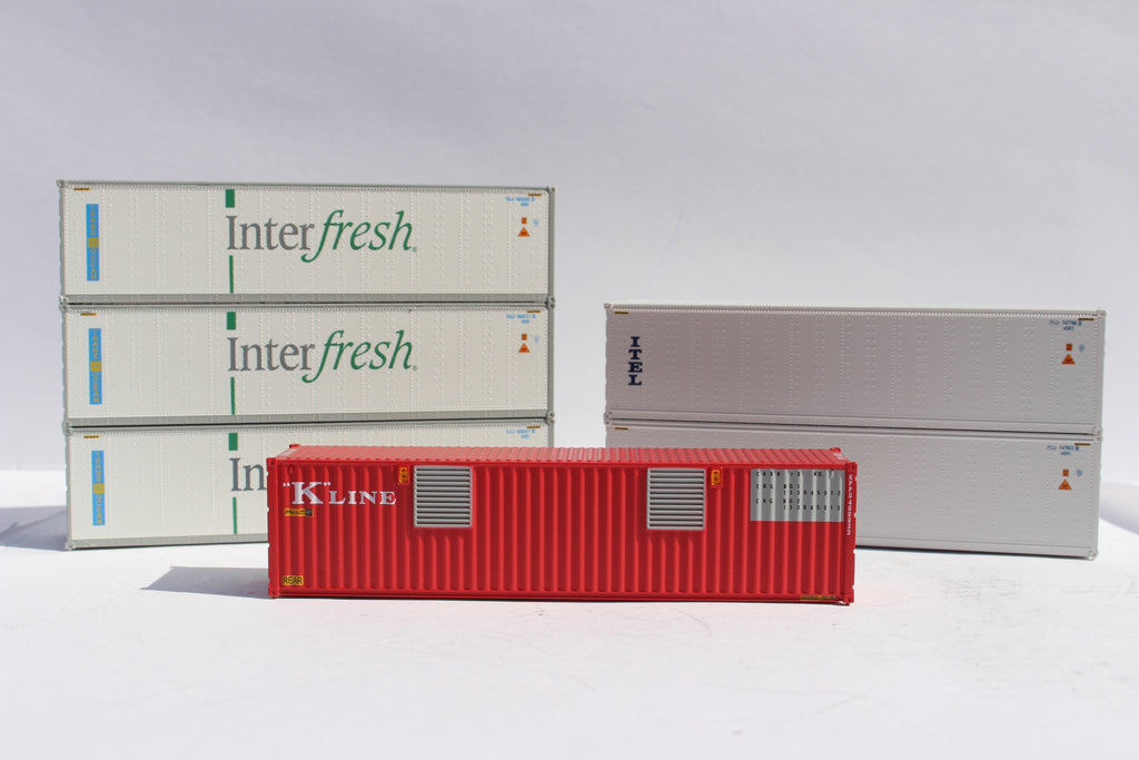 JTC Model Trains 406514 N Interfresh/ITEL 40' High Cube Reefer (Set of 6)