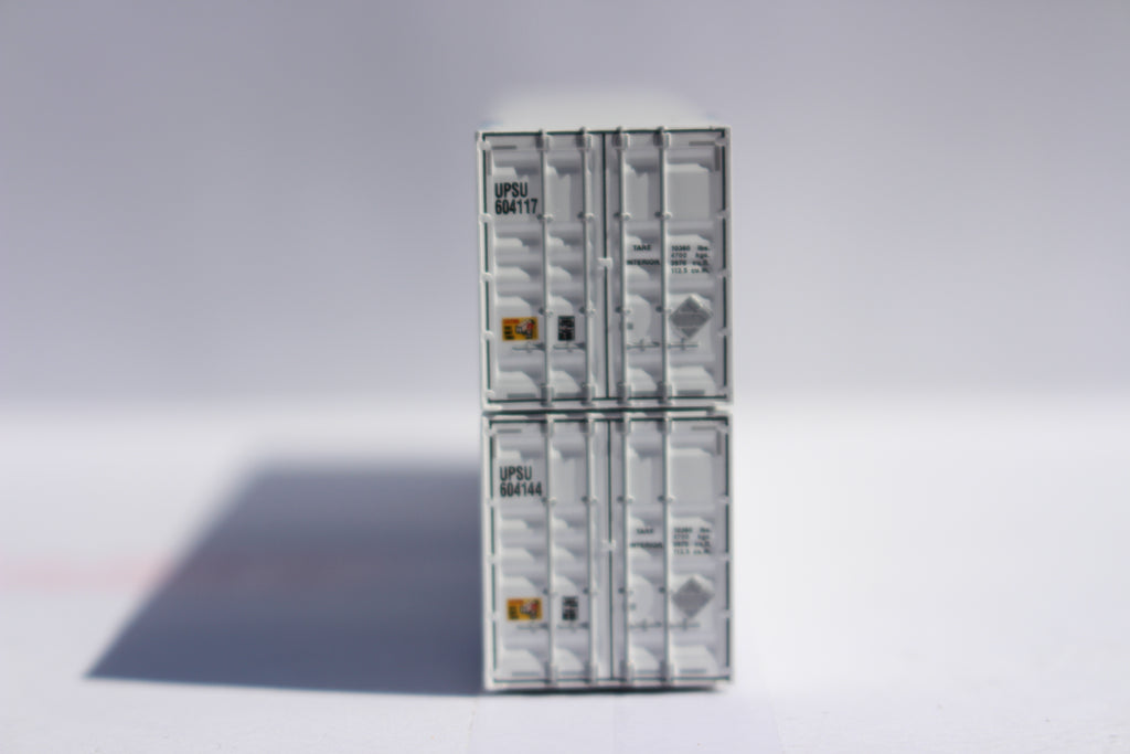 JTC Model Trains 537060 N UPS 53' High Cube 8-55-8 Container Set #4 (Set of 2)
