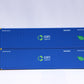 JTC Model Trains 537100 N COFC Logistics 53' 8-55-8 Containers (Set of 2)