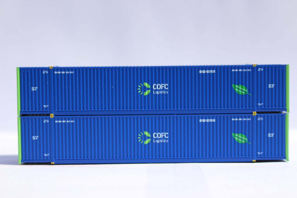 JTC Model Trains 537100 N COFC Logistics 53' 8-55-8 Containers (Set of 2)