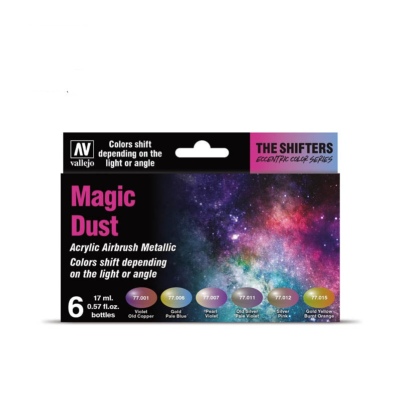 Vallejo Paint 77090 Magic Dust The Shifters Metallic Acrylic Paints (Set of 6)