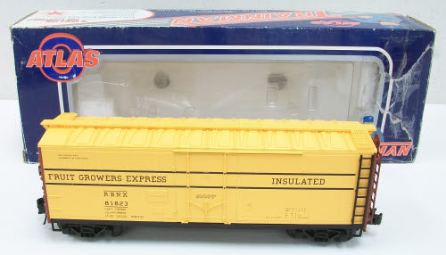 Atlas 0526 O Fruit Growers Express 40' Plug Door Boxcar - 3-Rail