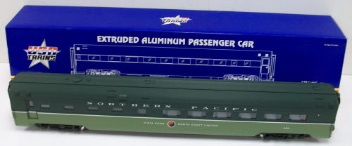 USA Trains 31083 G Northern Pacific Aluminum Dining Car with Metal Wheels #459