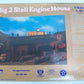 IHC 300-100 O Scale Big 2 Stall Engine House Building Kit