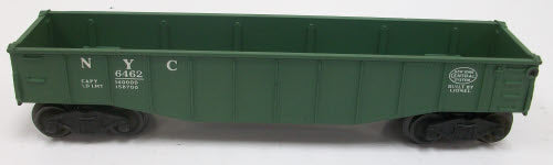 Lionel 6462-25 Vintage O NYC Long Green Gondola