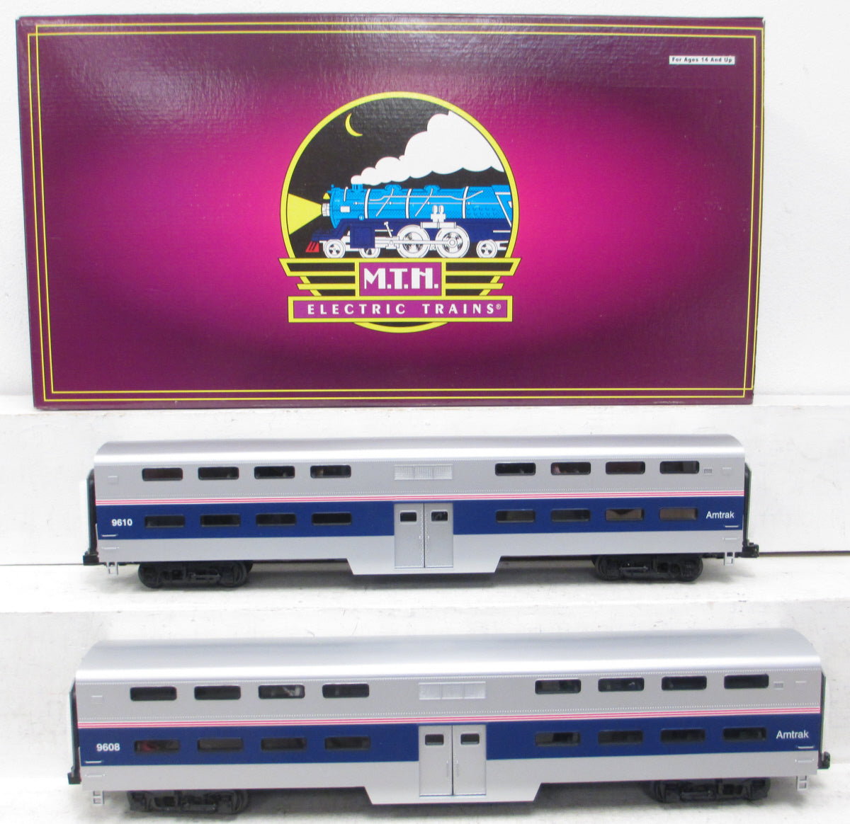 MTH 20-66189 Amtrak Bi-Lvl  2-Car Passenger Set