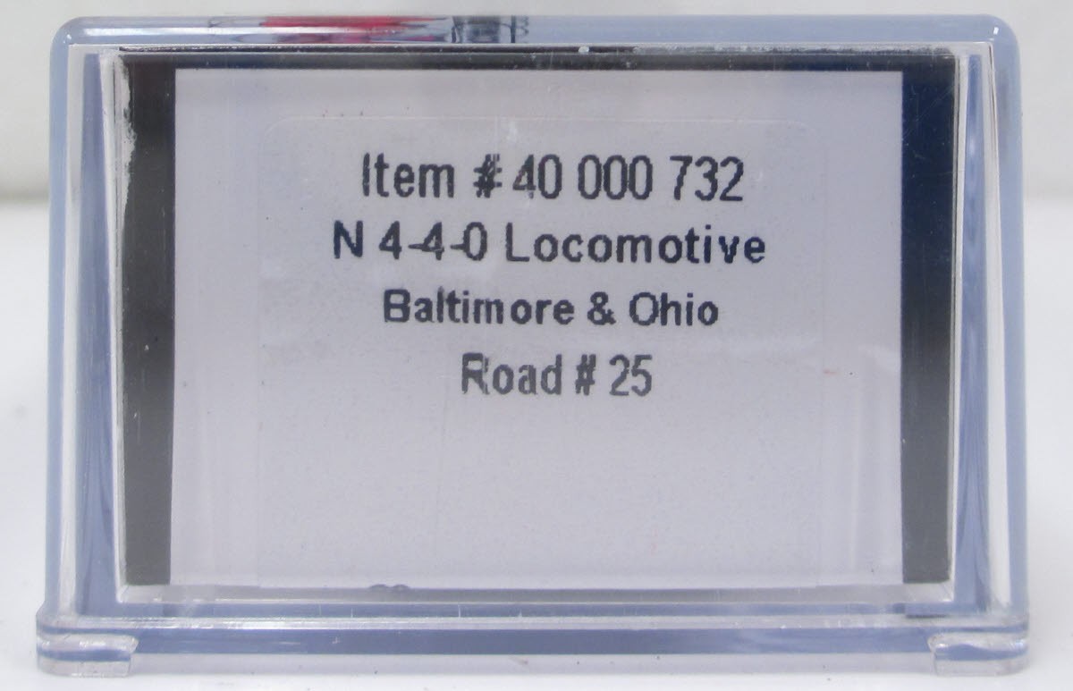 Atlas 40000732 N Scale Baltimore & Ohio 4-4-0 Steam Locomotive & Tender #25