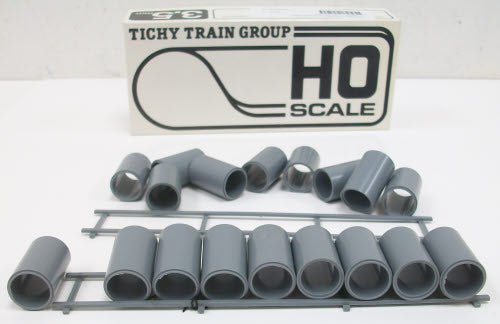 Tichy 3056 2 Complete Flatcar Pipe Loads