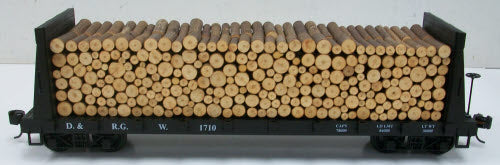 USA Trains 1710 G Rio Grande Pulpwood Flat Car