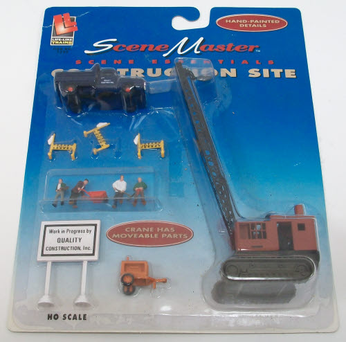 Life Like 1322 HO Scene Master Construction Site Hand Painted Details