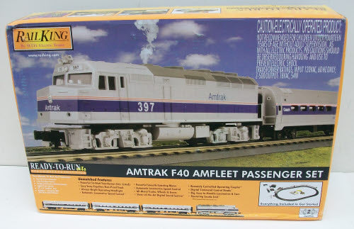 MTH 30-4204-1 Amtrak F40 Amfleet O Gauge Diesel Passenger Train Set w/PS 2.0