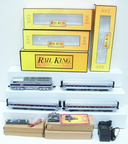 MTH 30-4204-1 Amtrak F40 Amfleet O Gauge Diesel Passenger Train Set w/PS 2.0