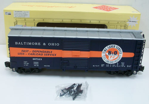 Aristo-Craft 46011 Baltimore & Ohio Boxcar #467123 - Metal Wheels