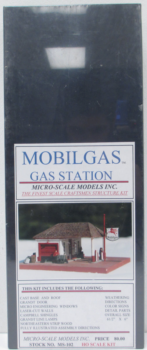 Micro-Scale Models MS-102 Mobilgas Gas Station Kit